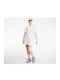 Nike Swoosh Mini Κοντομάνικο Αθλητικό Φόρεμα Μακό Λευκό