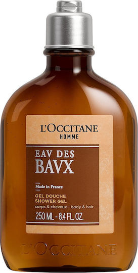L'Occitane Homme Eau Des Baux Αφρόλουτρο σε Gel για Άνδρες με Γλυκερίνη & Άρωμα Ξυλώδη 250ml