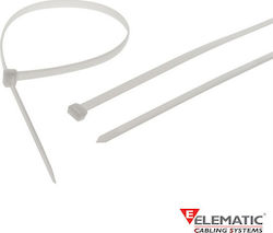 Elematic Пластмасови Кабелни Аксесоари 540mmx7.5mm в Бял Цвят 100 бр 5231Е Elematic Пластмасови Кабелни Аксесоари 540mmx7.5mm в Бял Цвят 100 бр 5231Е