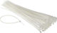 Sapiselco Legături Cablu Plastice 200mmx4.5mm În Culoare Albă 100 Buc