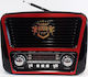 Golon RX-435 Retro Επιτραπέζιο Ραδιόφωνο Επαναφορτιζόμενο με USB Μαύρο