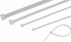 Eurolamp Pack of 100pcs White Plastic Cable Ties 200x2.5mm 147-54005