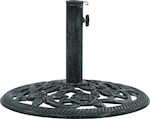 vidaXL Umbrella Stand made of Cast Iron in Gray Color 40x40x9cm