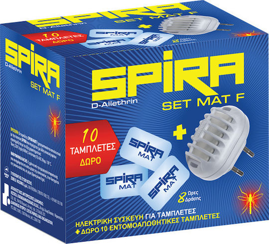 Spira Mat Heater Tablet Device for Mosquitoes 10 tabs
