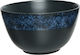 Kaemingk Ceramic Salad Bowl Dark Blue 21x21cm