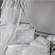 Down Town Home Baby Mosquito Net for Crib with Gray Tulles 500x200cm