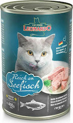 Leonardo Κονσέρβα Wet Food for Adult Cats In Can with Fish 1pc 400gr