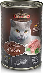 Leonardo Κονσέρβα Wet Food for Adult Cats In Can with Liver 1pc 400gr