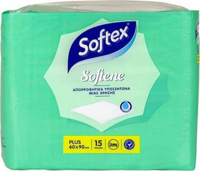 Softex Softene Plus Υποσέντονα Ακράτειας 60x90cm 15τμχ