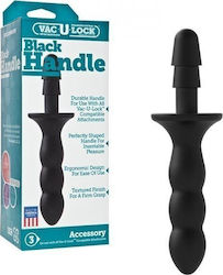 Vac U Lock Black Handle Πρωκτικό Dildo Μαύρο 21.3cm