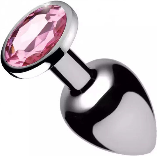 Booty Sparks Booty Sparks Gem Anal Plug Medium Анална тапа Medium Сребриста 8.1см