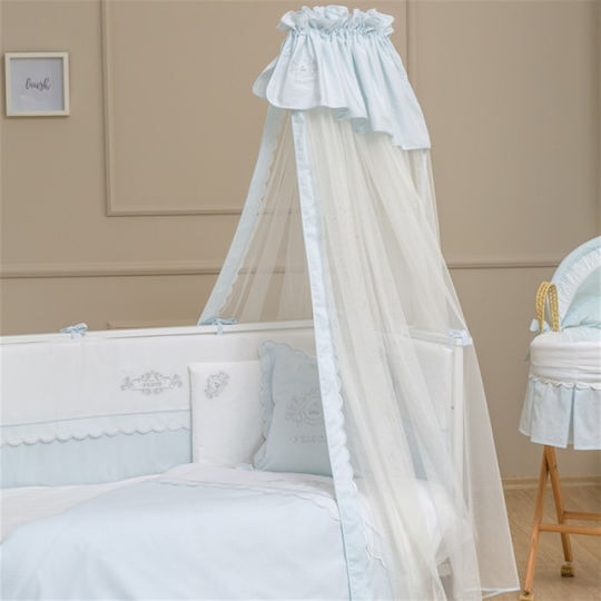 Funna Baby Plasă de țânțari Pentru Patut Prince Din tul 5233 Albastră