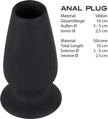 You2Toys Lust Tunnel Plug Medium Dop Anal Mediu Mediu Black 10cm 05080390000