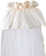 O Kosmos tou Morou Crib Mosquito Net made of Ecru Tulles 540x180cm