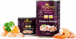 Nuevo Adult Wet Food for Adult Cats In Can with Shrimps / Chicken 1pc 200gr