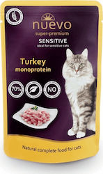 Nuevo Sensitive Wet Food for Adult Cats with Gastrointestinal Disorders In Pouch with Turkey 1pc 85gr