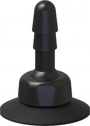 Vac U Lock Deluxe 360° Swivel Suction Cup Plug Πρωκτικό Ντους Black 11.4cm