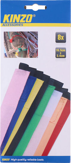 ArteLibre Cable Ties Set Plastic 165mm x 24mm in Multicolour (8 pcs)