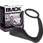 You2Toys Black Velvets Silicone Ring & Plug Anal Plug Black 8cm