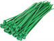 Bostik Den Braven Plastic Cable Ties 100mm x 2.5mm in Green Color (100 pcs) (06240)