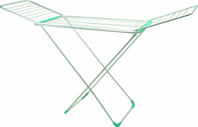 Sidirela Aluminum Folding Floor Clothes Drying Rack with Hanging Length 18m