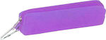 Pencil Case Barrel with 1 Compartment Purple