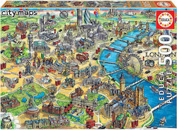 London Map Puzzle 2D 500 Pieces