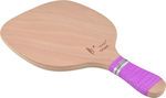 "το αγόρι" Start Beach Racket Beige 400gr with Straight Handle Purple