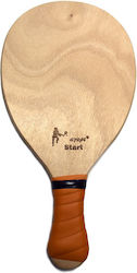 "to agori" Strandtennis-Schläger Beige 370gr mit Gerader Handgriff Orange