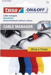 Tesa Velcro Dematoare de Cabluri 200x12mm Multicolor 5pcs 55236-00000-01