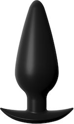 Pipedream Anal Fantasy Elite Collection Small Weighted Silicone Plug Πρωκτική Σφήνα Small Black 11cm