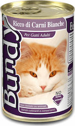 Bundy Adult Wet Food for Adult Cats In Can with Poultry 1pc 400gr