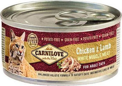 Carnilove Kitten Nasses Katzenfutter für Katze in Dose mit Türkei und Lachs 6x100gr