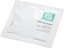 Seventeen Clear Skin Rescue Μάσκα Προσώπου 2τμχ