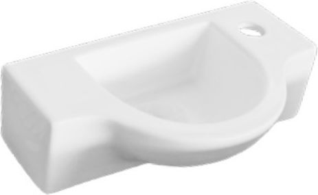 Ceramita F679 Επιτοίχιος Κρεμαστός Νιπτήρας Πορσελάνης 45x25x12cm Λευκός