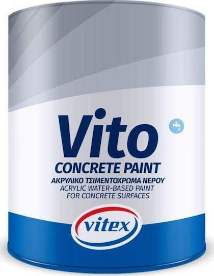 Vitex Vito Concrete Paint Τσιμεντόχρωμα Ακρυλικό Ανθρακί Νερού 750ml