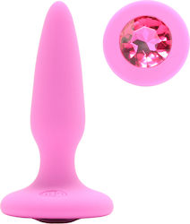 Ns Novelties Glams Gem Anal Plug Small Pink 6.8cm