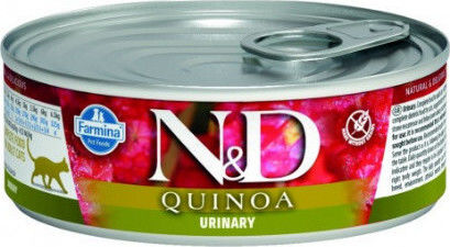 Farmina Quinoa Urinary Υγρή Τροφή για Ενήλικες Γάτες σε Κονσέρβα με Πάπια χωρίς Σιτηρά & Γλουτένη 80gr