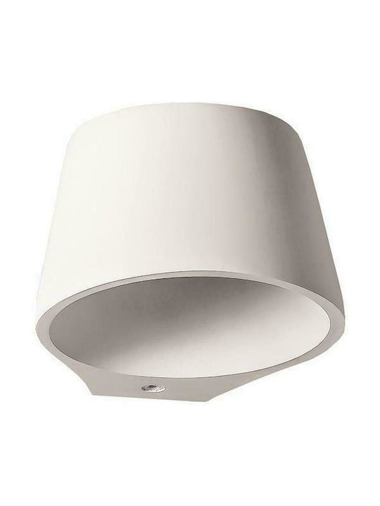 Eurolamp Modern Wandleuchte mit Fassung E14 Weiß Breite 20cm