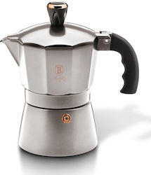 Berlinger Haus Stovetop Espresso Pot 6Cups Unelte pentru măcelari Argint