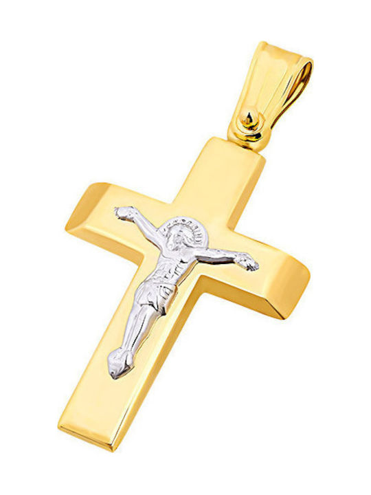 Gold men's cross K9, T04619