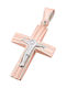 9K Pink gold men's cross, T04919