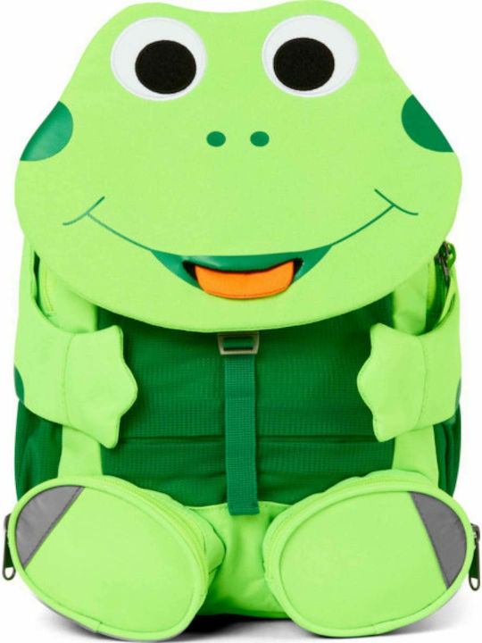 Affenzahn Frog Neon School Bag Backpack Kindergarten in Green color 8lt