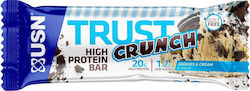 USN Trust Crunch Μπάρα Πρωτεΐνης με Γεύση Cookies & Cream 60gr USN Trust Crunch Μπάρα Πρωτεΐνης με Γεύση Cookies & Cream 60gr