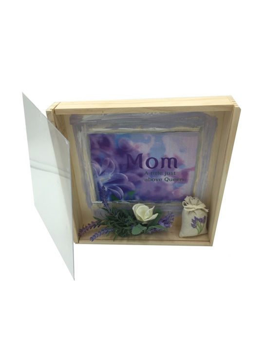 Handmade soap box with rose petals Mom