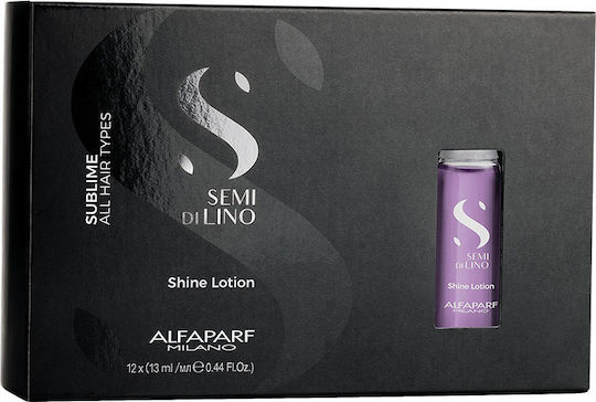 Alfaparf Milano Professional Semi Di Lino Sublime Shine Hair Ampoules Repair for Women 12x13ml