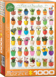 Cacti & Succulents Puzzle 2D 1000 Stücke