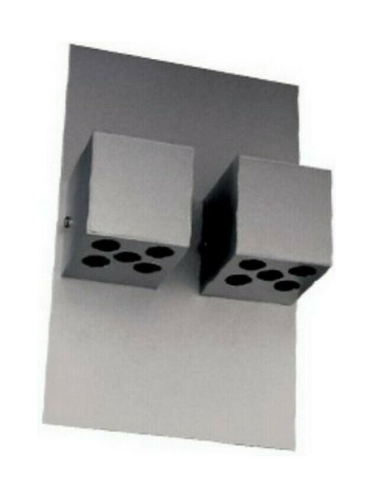 Aca Modern Lamp Wall with Socket G9 Gray