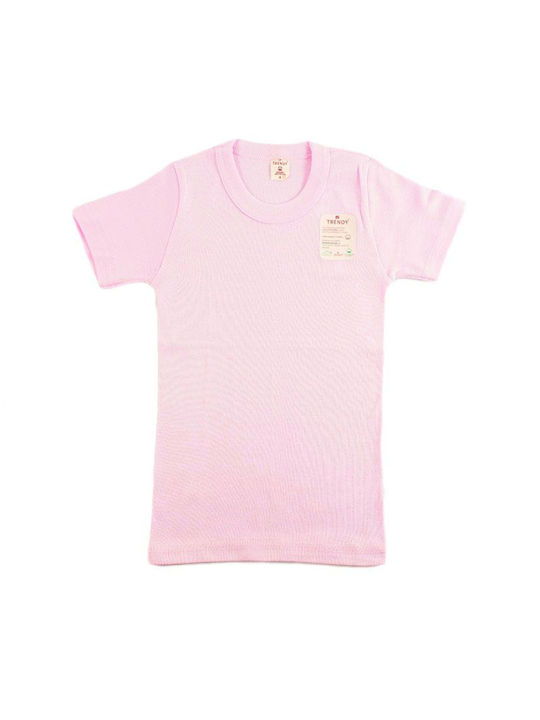 Teenage T-shirt Trendy ASIMINA bumbac Pink