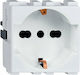 Elmark Lecce Power Socket White 1pcs